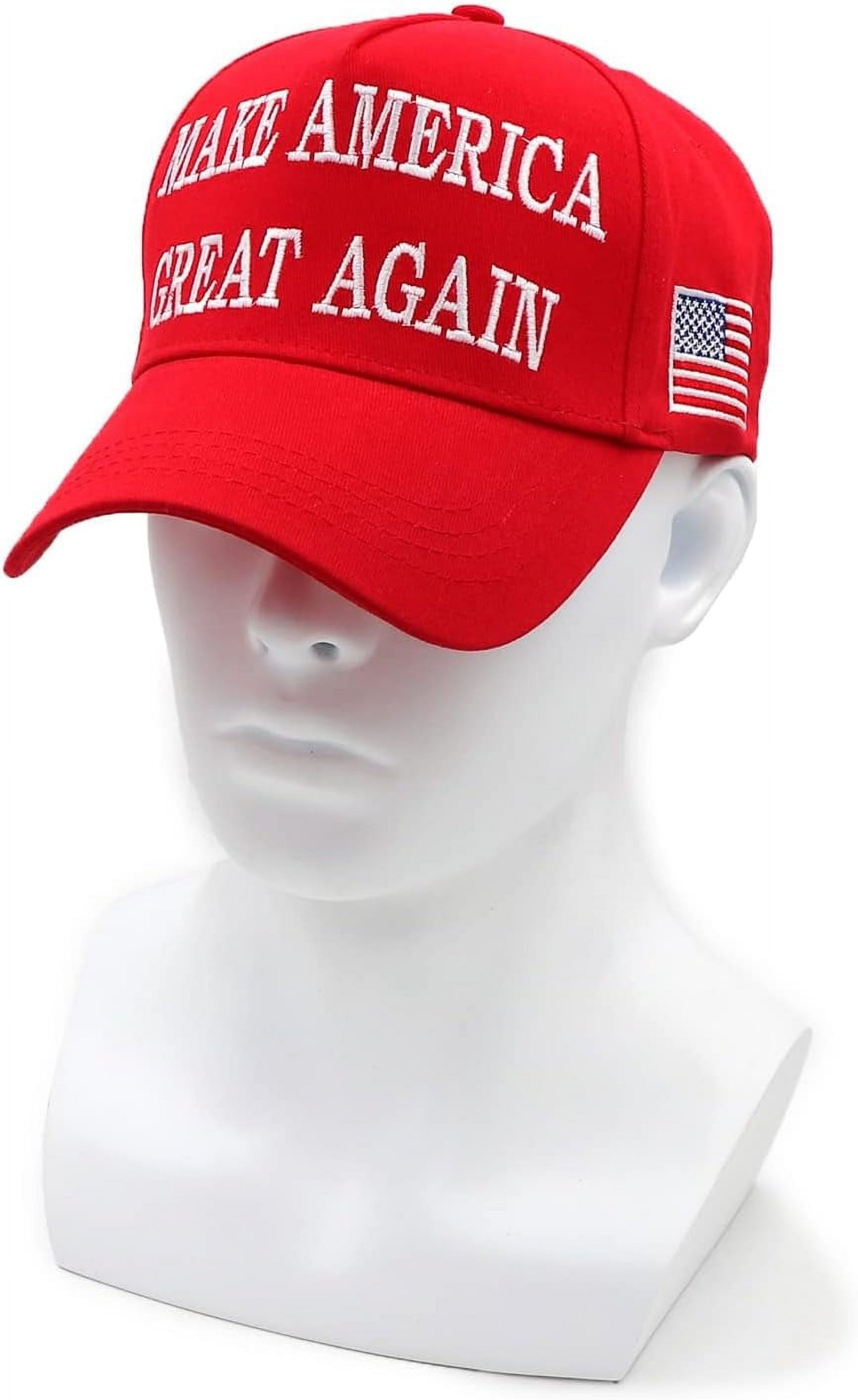 Trump 2024 45-47 MAGA Hat Make America Great Again Donald Trump Slogan with USA Flag Baseball Cap, Red