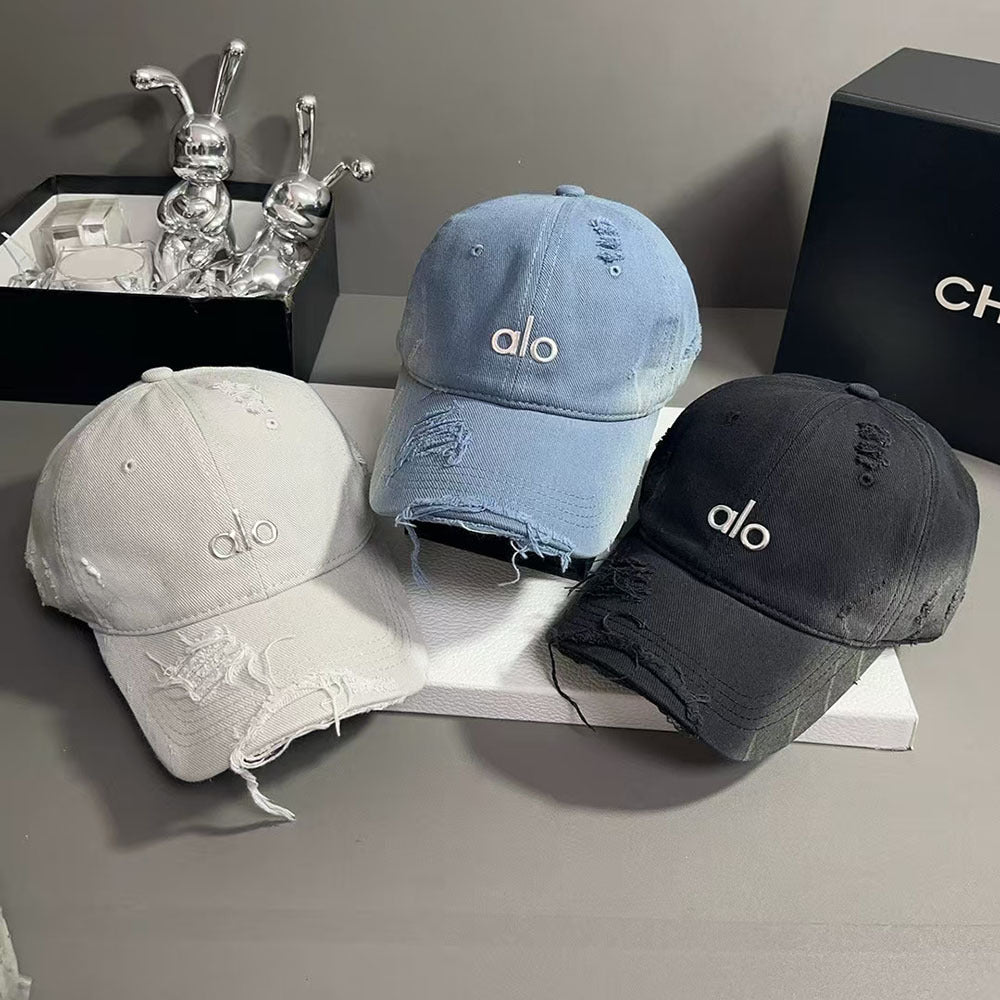 Collision Color Washed Baseball Caps,Trucker Hats New Cowboy Sun Protection All-match Running Hat for Men and Women