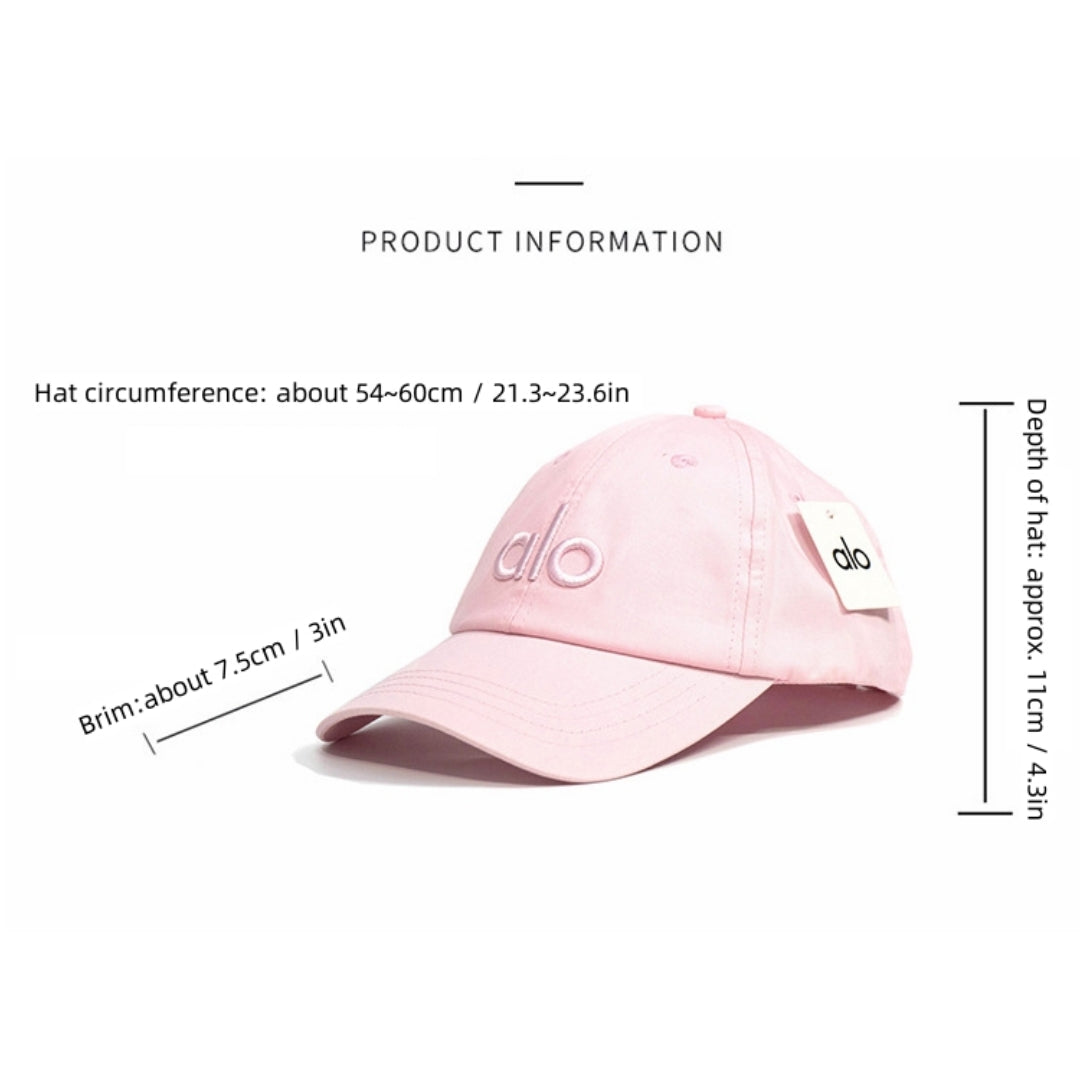 Fashion One Size Unisex Off-Duty Cap Adjustable Yoga Hat Baseball Cap Trucker Hat