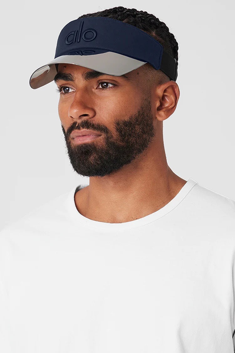 Unisex Visors Wide Brim Thicker Sweatband UV Protective Sportswear Visors Sun Hat