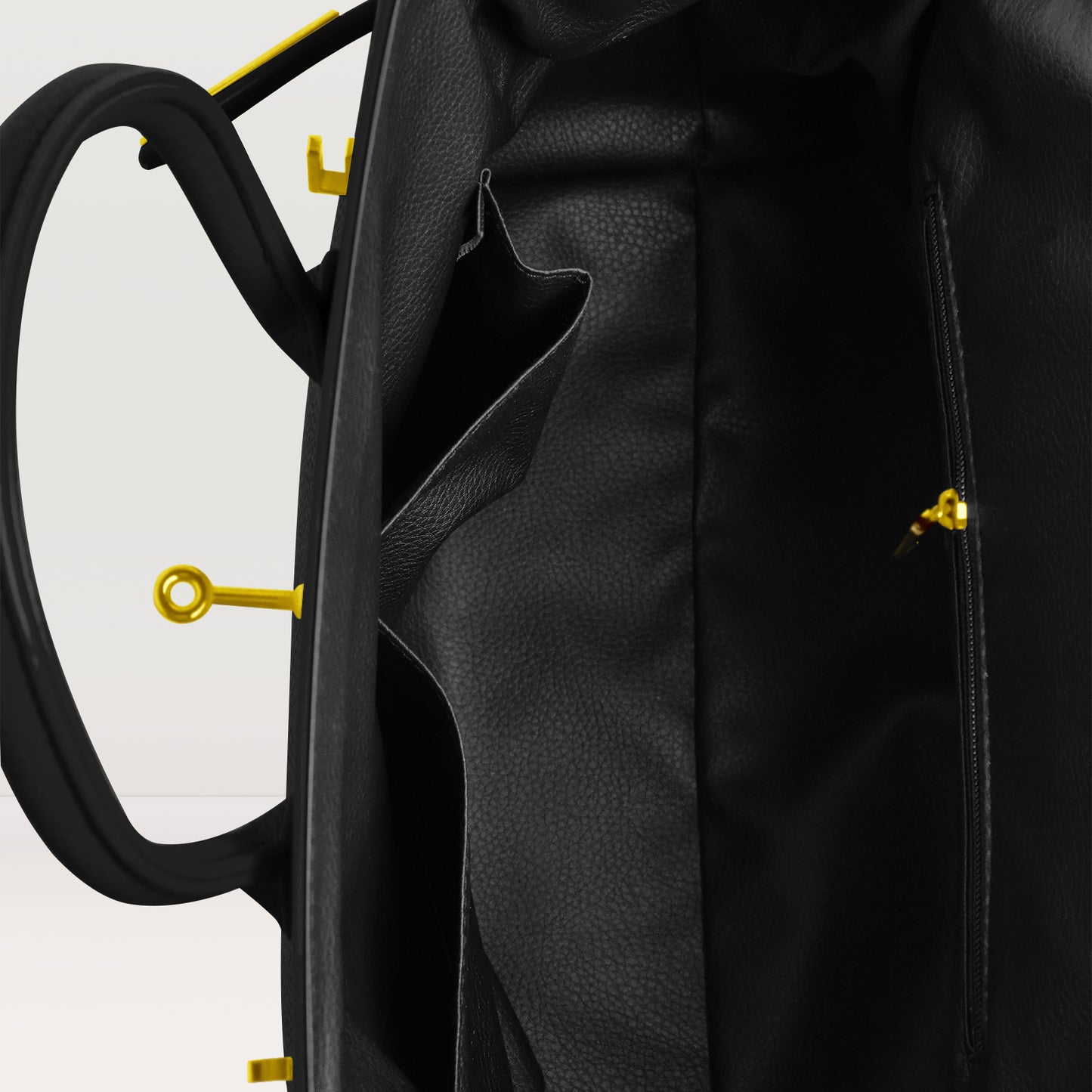 Women's Handbags Platinum Lychee Leather Tote Bags Tailored for the Fashion, Black