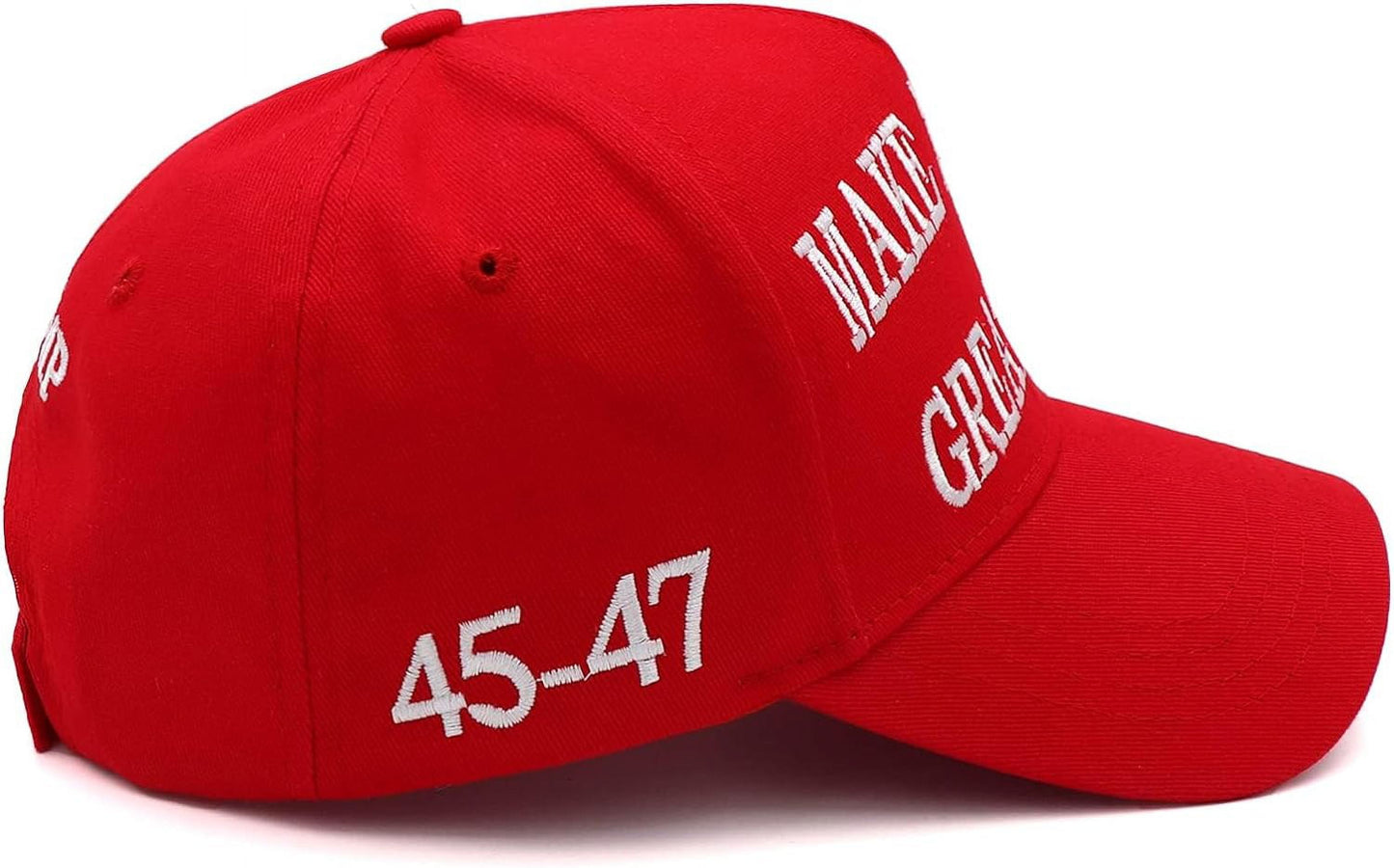 Trump 2024 45-47 MAGA Hat Make America Great Again Donald Trump Slogan with USA Flag Baseball Cap, Red