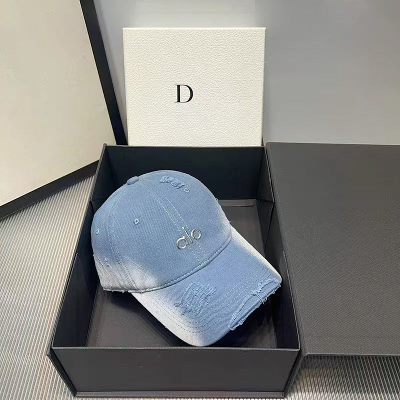 Collision Color Washed Baseball Caps,Trucker Hats New Cowboy Sun Protection All-match Running Hat for Men and Women