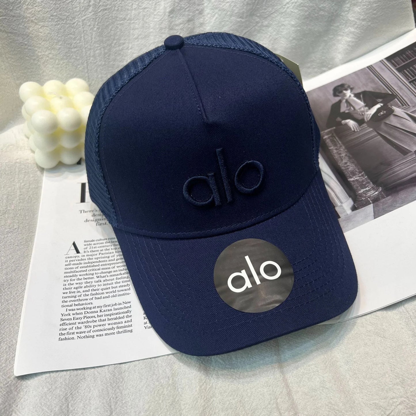 Unisex Trucker Cap Mesh Hat Breathable Classic Baseball Caps Adjust Cotton Running Ball Hats